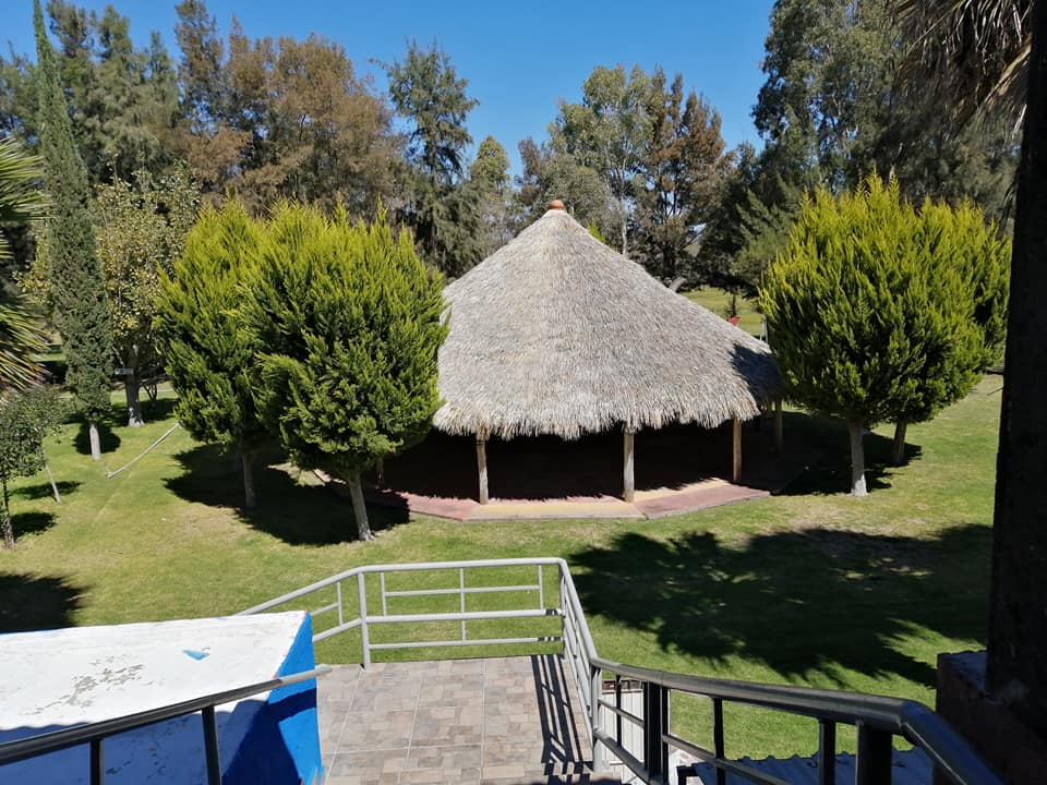 Área de relajación y jardines del Balneario
