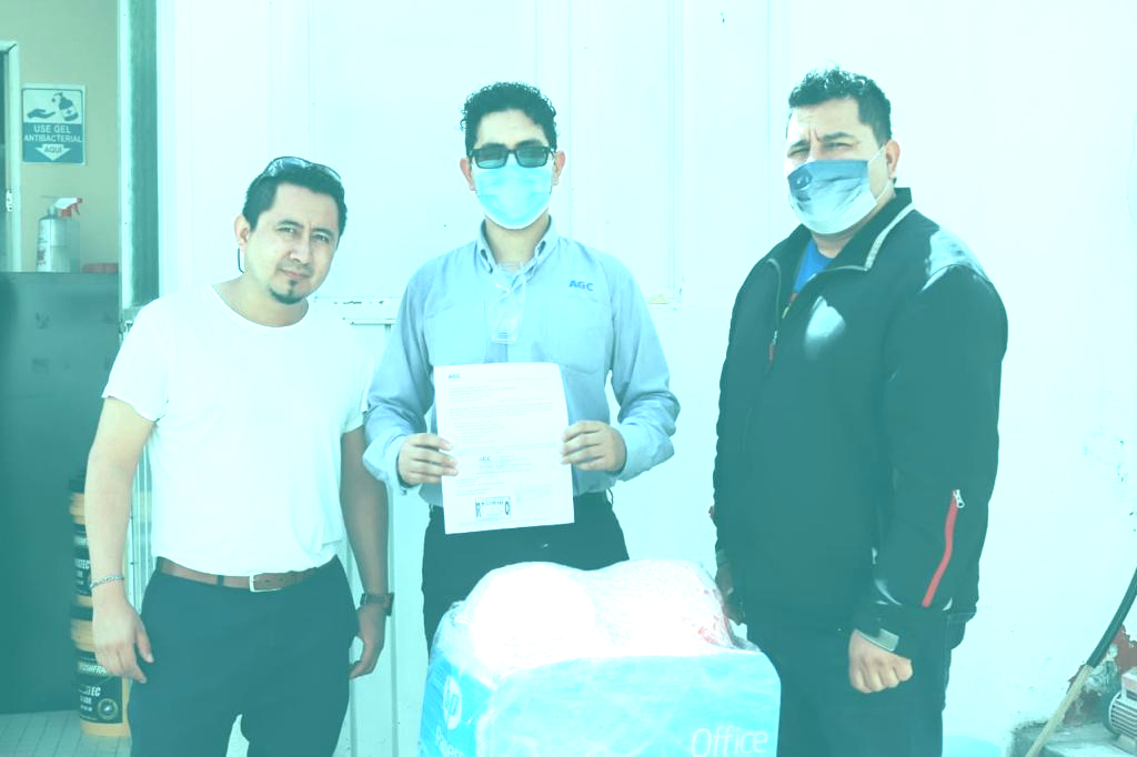 Protección Civil de Villa de Reyes recibió donación de equipo de la empresa AGC